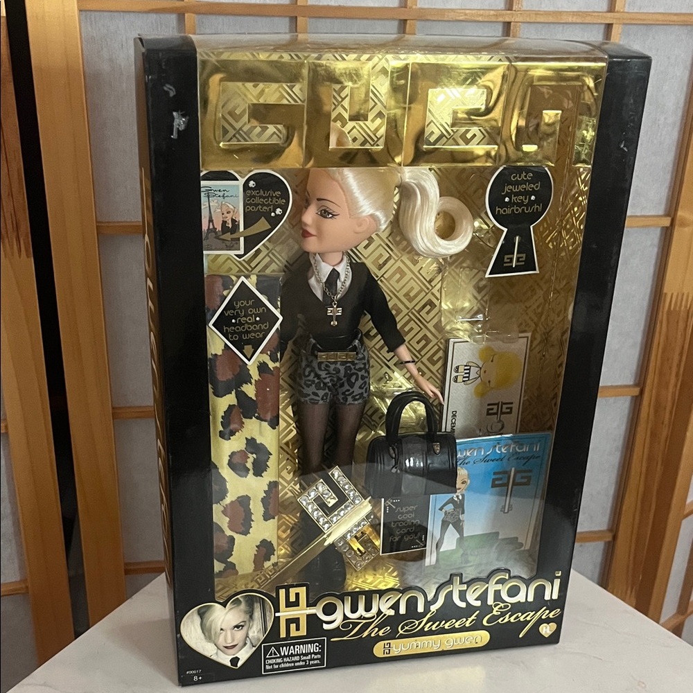 Harajuku Lovers Doll with Blonde Hair and Black Outfit